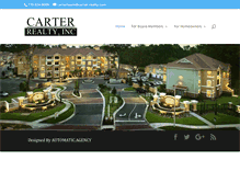 Tablet Screenshot of carter-realty.com